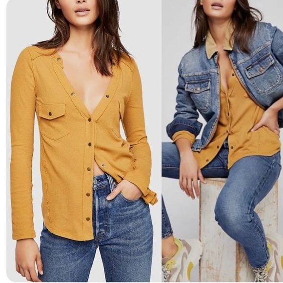 Free People Tops - Free People Starlight Henley